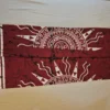 Batik Sarong for Men – Dark Maroon with Cultural Motif