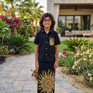 Batik Boys’ Shirt and Sarong (Size XL)